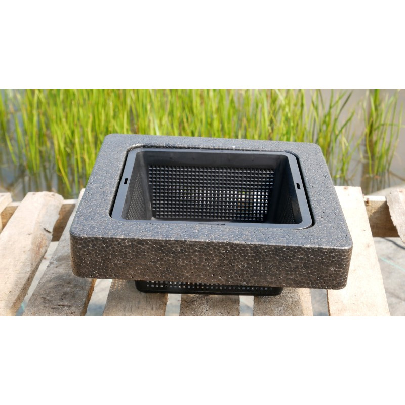 PANIER flottant format carr&eacute; 25x25 cm