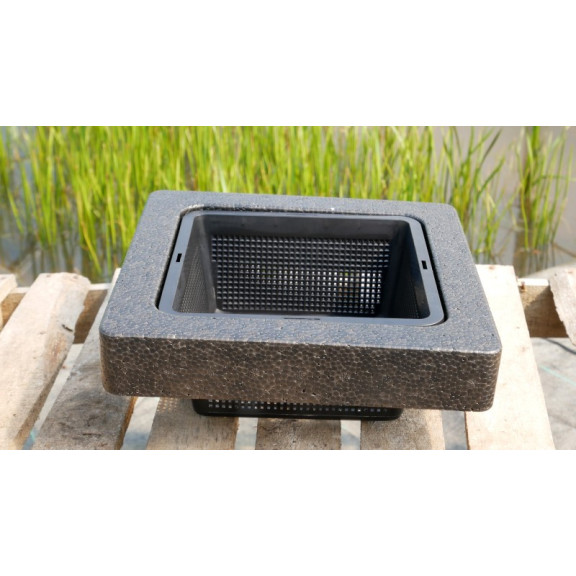 PANIER flottant format carr&eacute; 25x25 cm