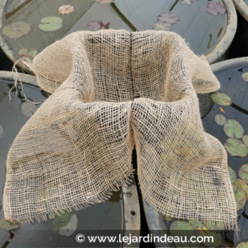 Tontine naturelle en toile de jute