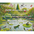 Atelier mare naturelle - mercredi 30 juillet 2025 Atelier mare naturelle - mercredi 30 juillet 2025