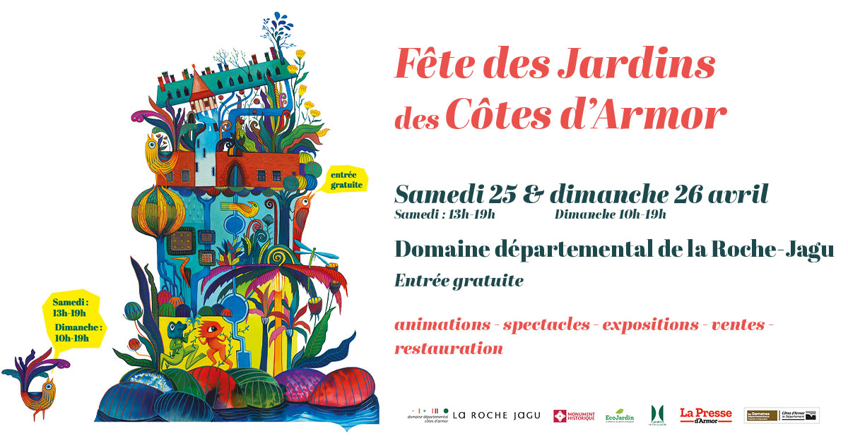 F&ecirc;te des Jardins des C&ocirc;tes d'Armor - Domaine d&eacute;partemental de la Roche Jagu - 25 et 26 avril 2026
